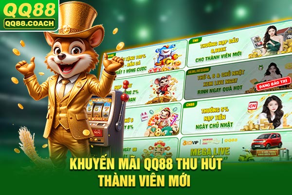 Khuyến mãi QQ88 thu hút thành viên mới
